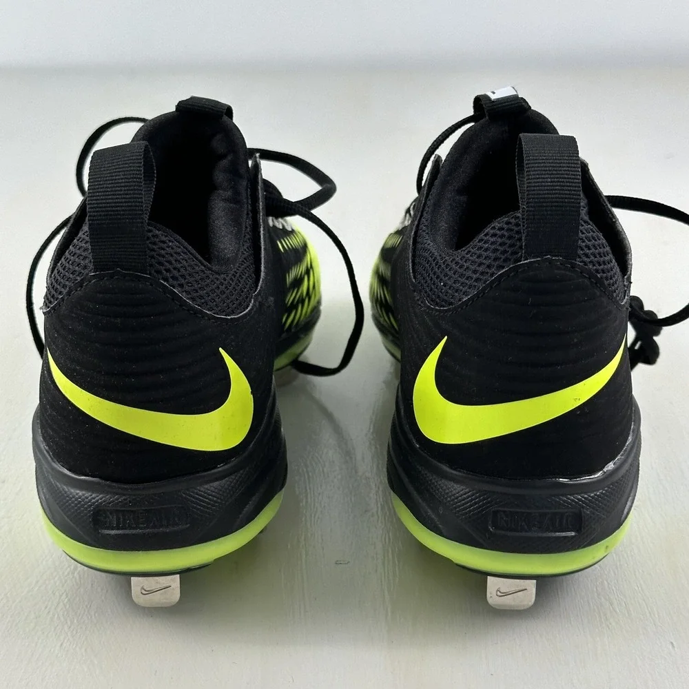 New Nike AIR TROUT 2 PRO Shoes Men 7 Black Volt BASEBALL Metal CLEATS 807133-017